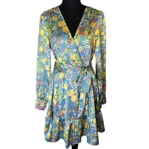 Aakaa | Dresses | Blue Floral Dress | Poshmark